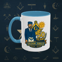 Masonic Mugs - Masonic Golden Jubilee - 50 years anniversary Printify