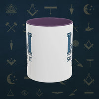 Masonic Mugs Ready to Go – So Mote It Tea (Accent Coloured 11oz Mug) Printify