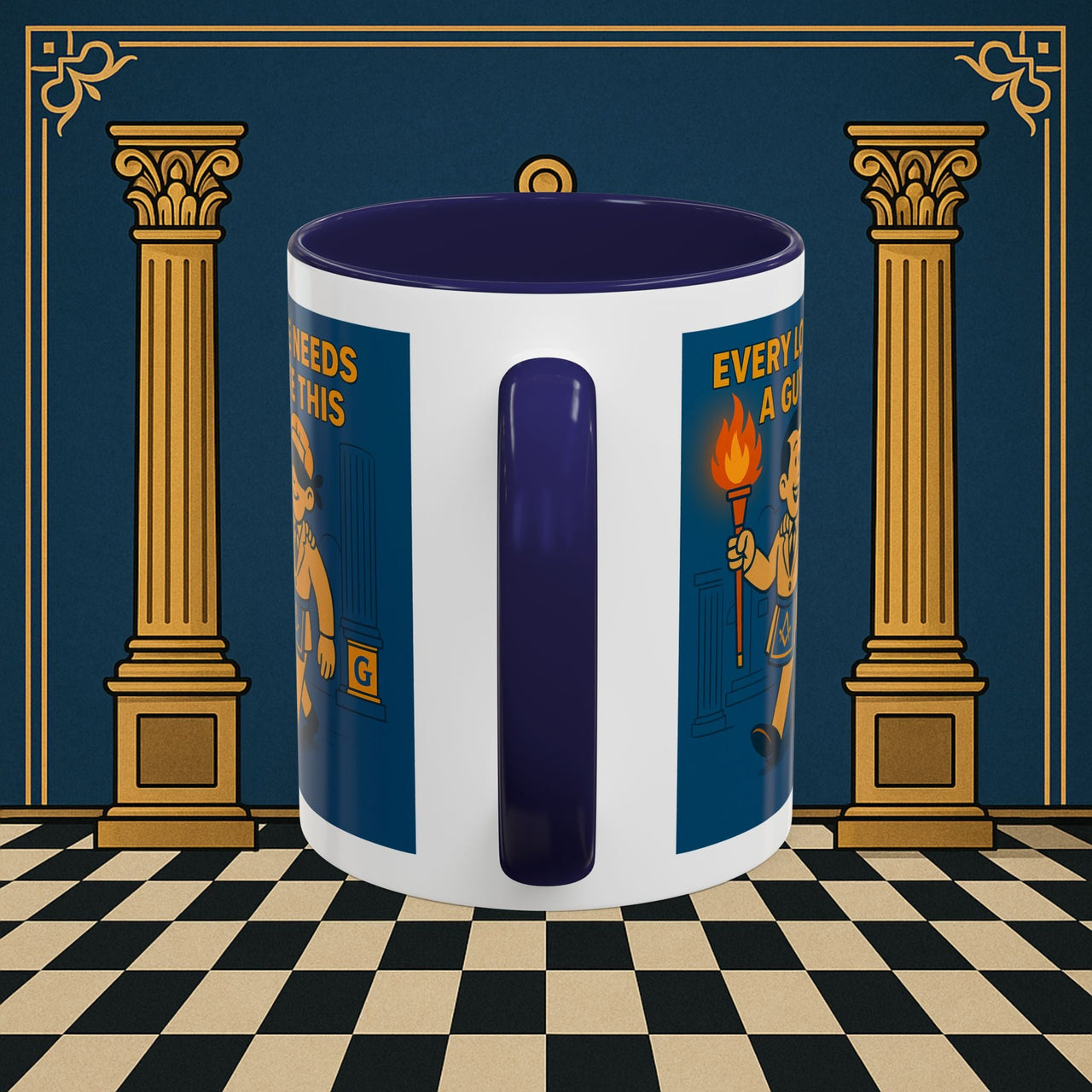 Masonic Mugs Ready to Go – Every Lodge Needs a Guy Like This (Accent Coloured 11oz Mug) Printify