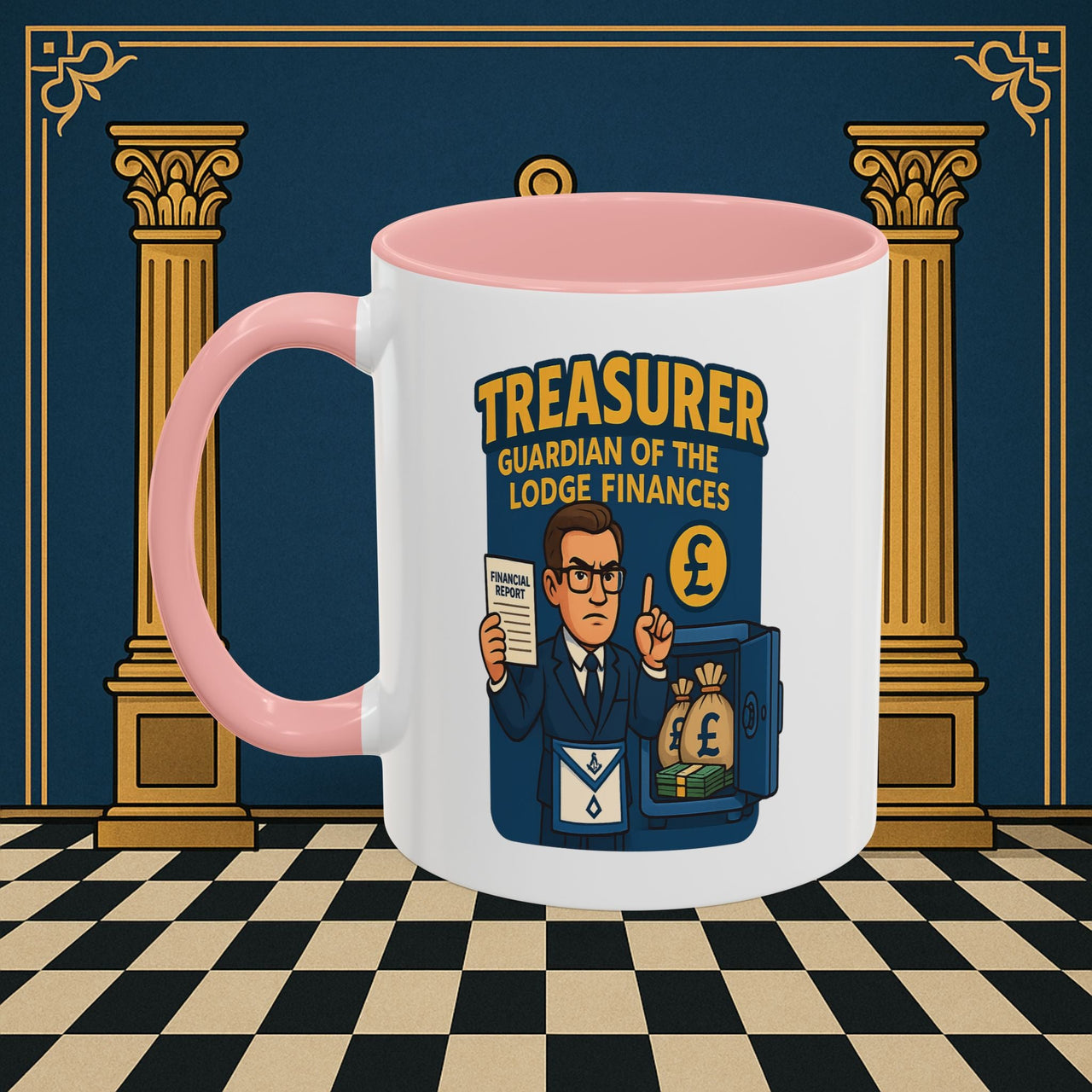 Masonic Mugs - Masonic Money Master - Treasurer Printify