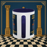 Masonic Mugs Ready to Go – Dinner at Home? Never Heard of It (Accent Coloured 11oz Mug) Printify