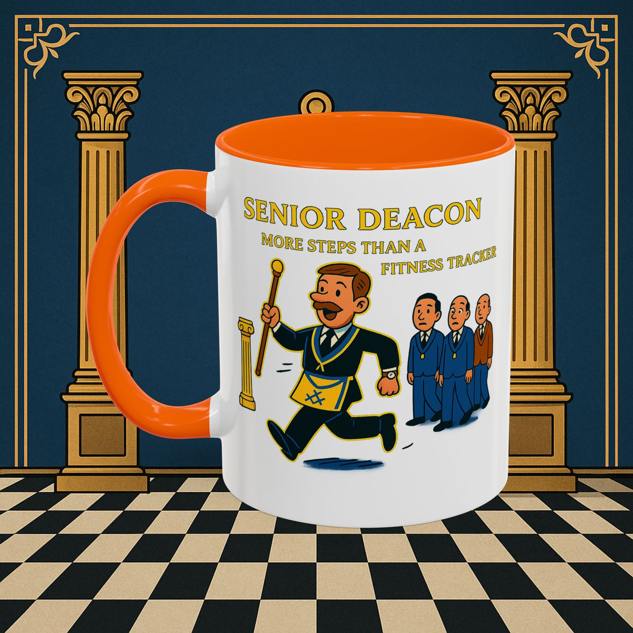 Masonic Mugs - Stepping Out - Senior Deacon Printify