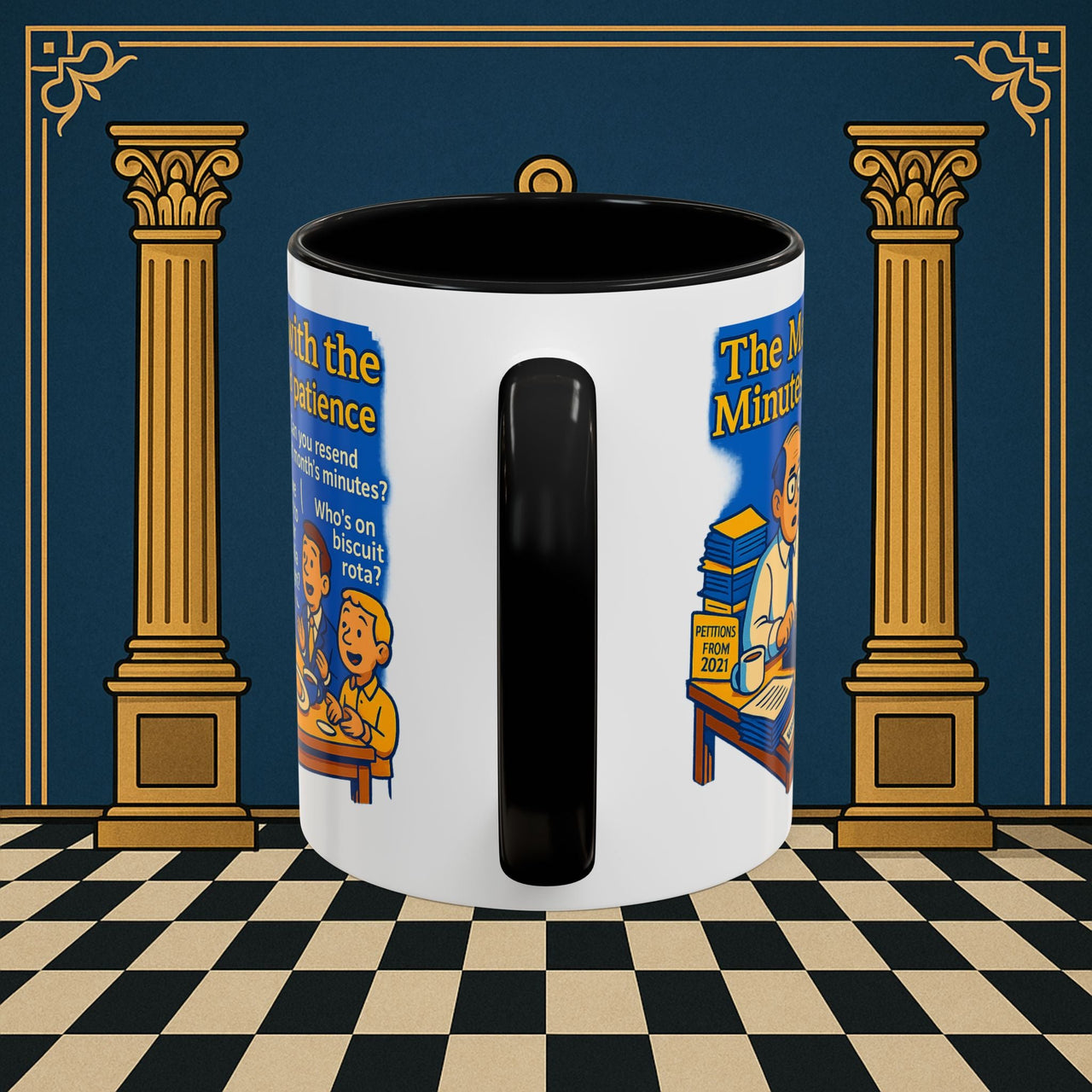 Masonic Mugs - Bureaucratic Blues - Secretary Printify