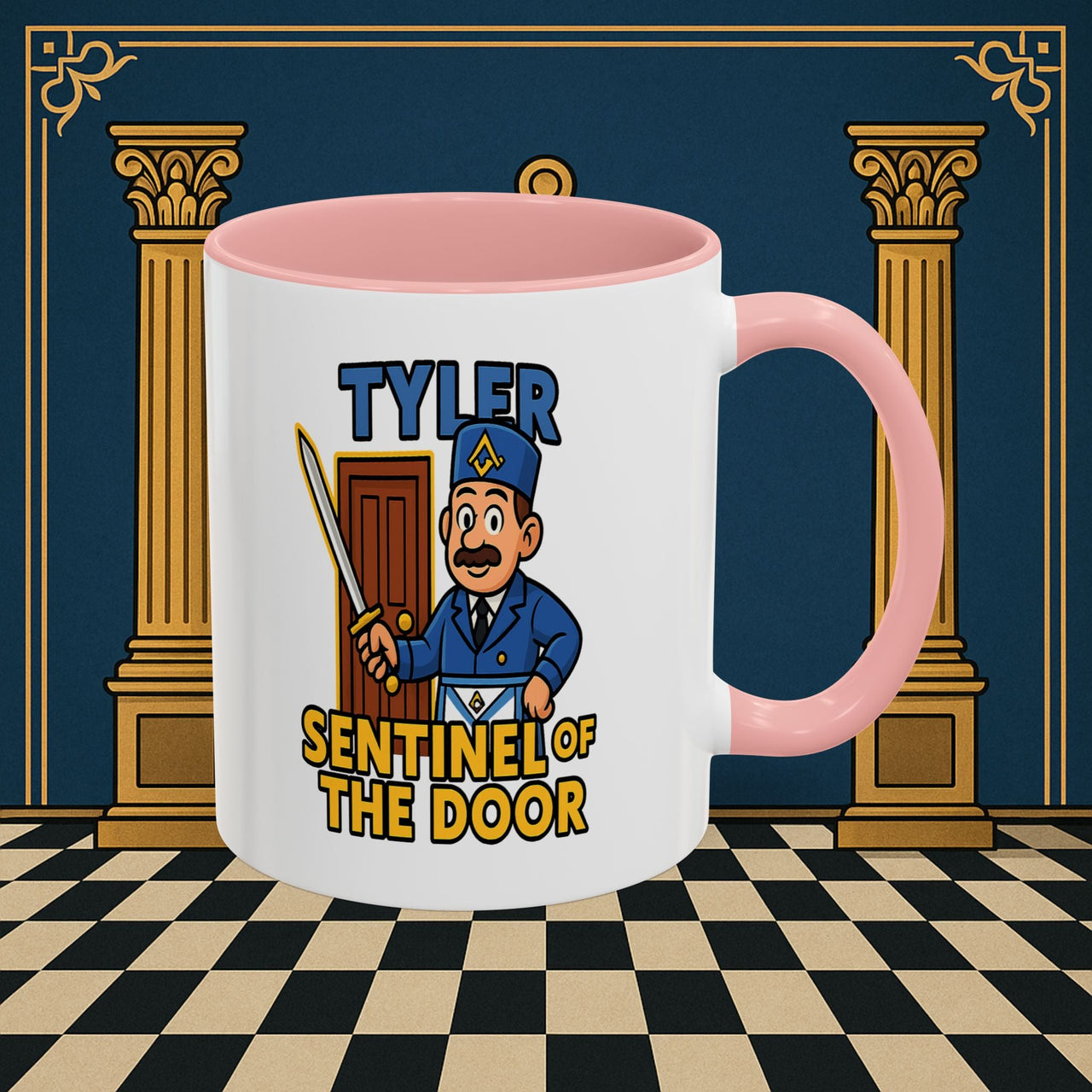 Masonic Mugs - Tyler's Watchful Guard - Tyler Printify