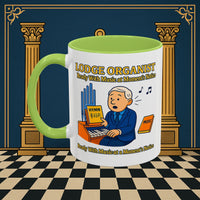 Masonic Mugs - Lodge Organist at the Ready - Organist Printify