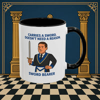 Masonic Mugs - Sword of Mystery - Provincial Sword Bearer Printify