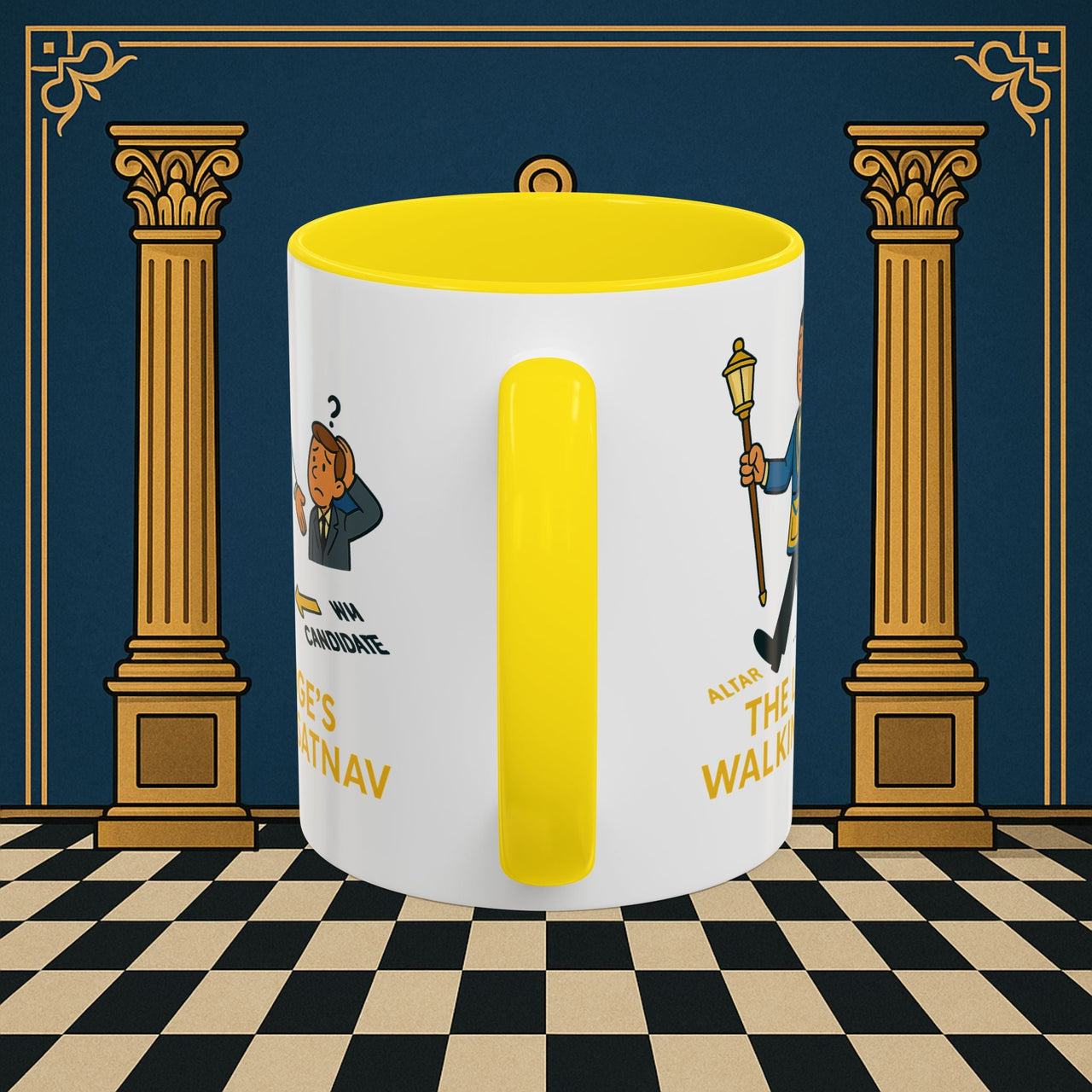 Masonic Mugs - The Lodge's Walking Satnav - Senior Deacon Printify