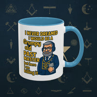 Masonic Mugs – Grumpy Old Past Master (Accent Coloured 11oz Mug) Printify