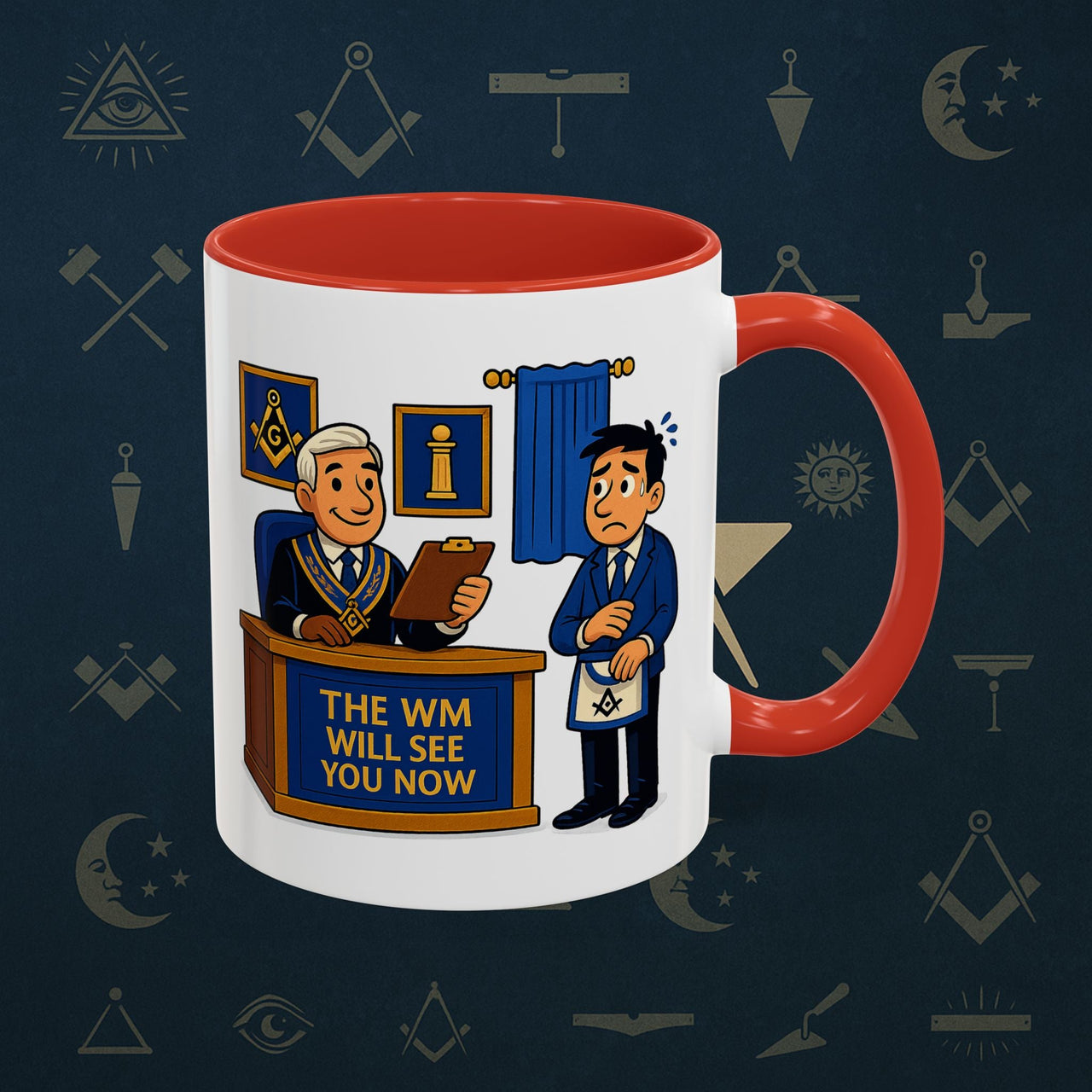 Masonic Mugs - The Masonic Moment - Worshipful Master Printify