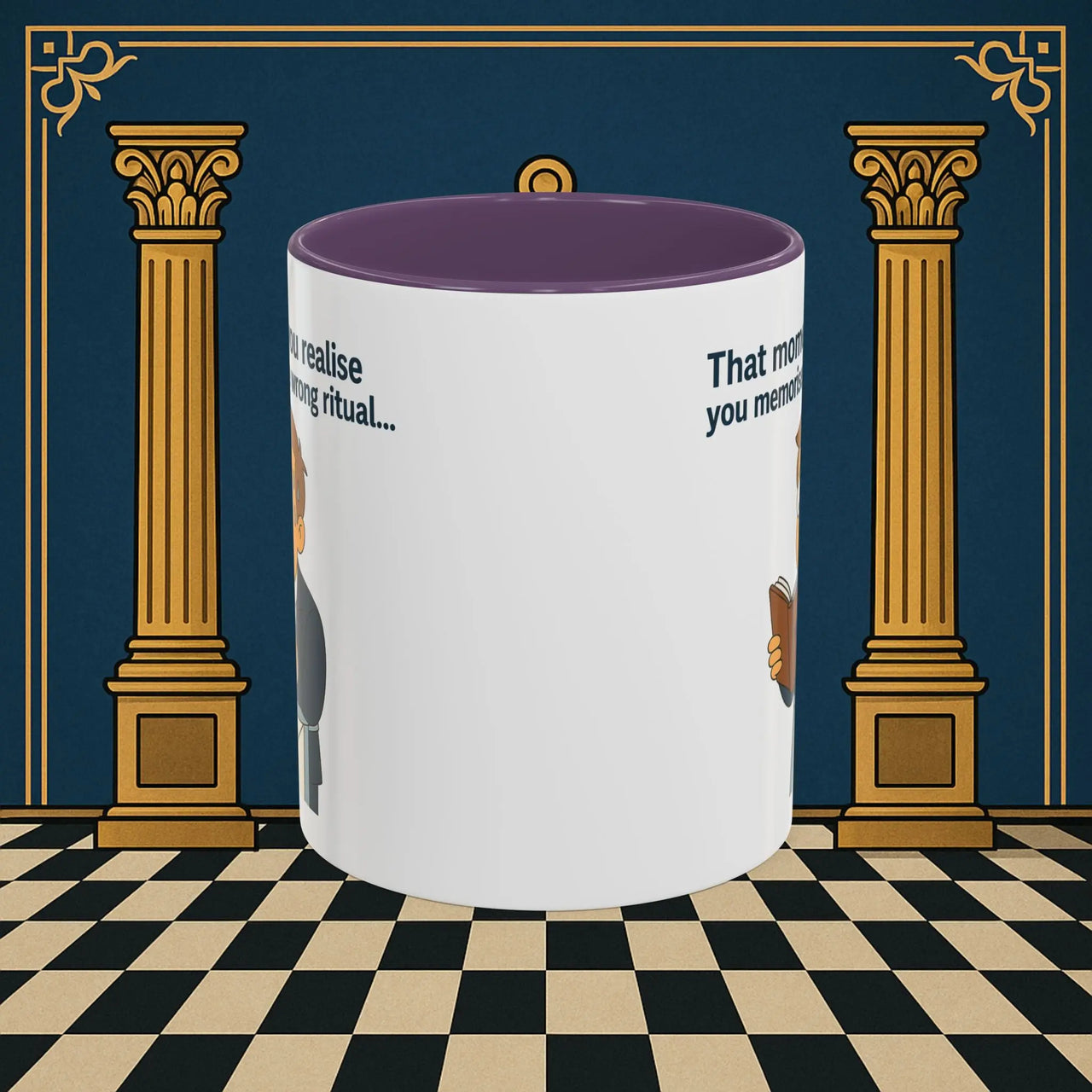 Masonic Mugs Ready to Go – Wrong Ritual (Accent Coloured 11oz Mug) Printify
