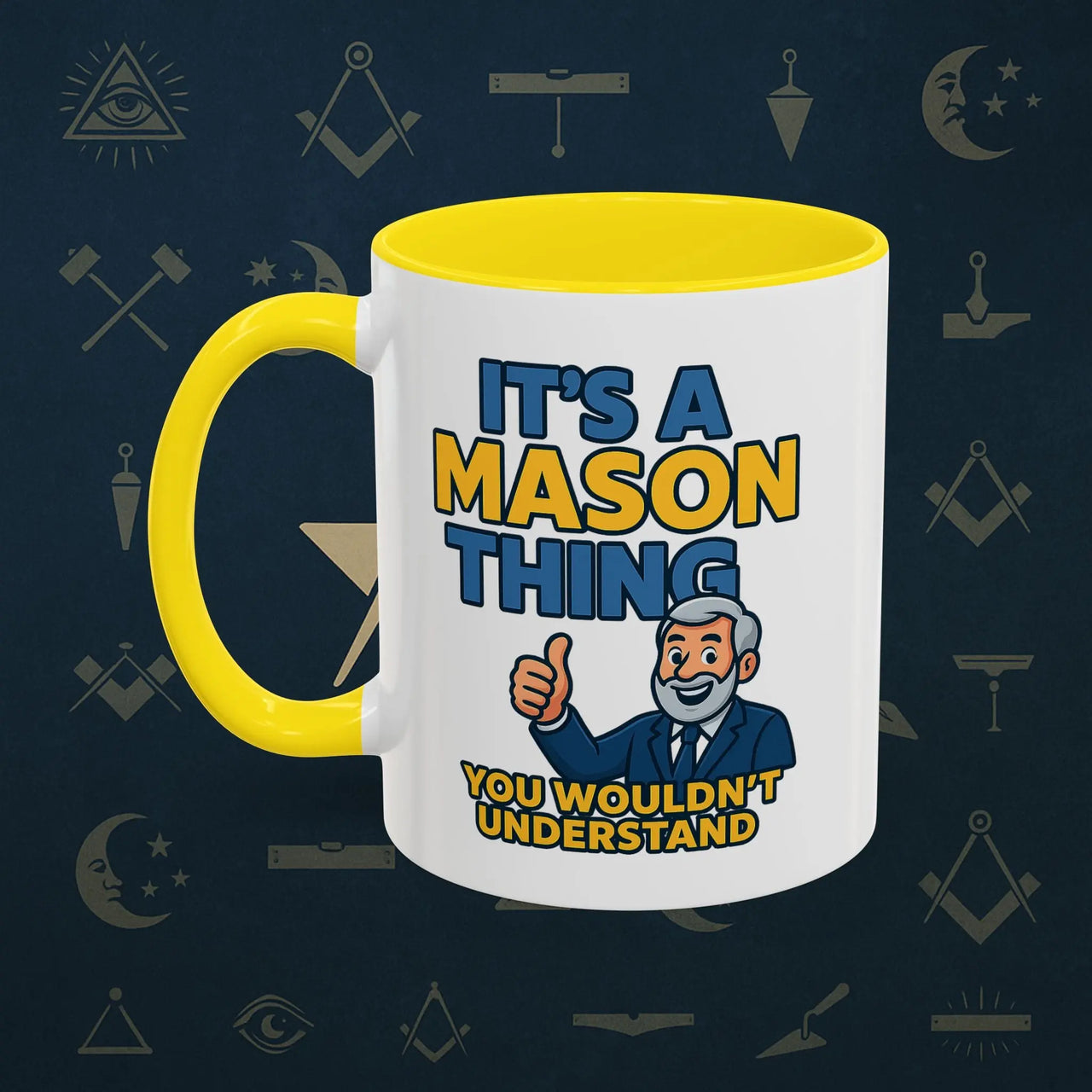Masonic Mugs Ready to Go – It’s a Mason Thing (Accent Coloured 11oz Mug) Printify