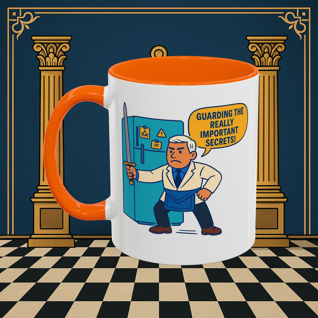 Masonic Mugs - Top Secret Fridge - Tyler Printify