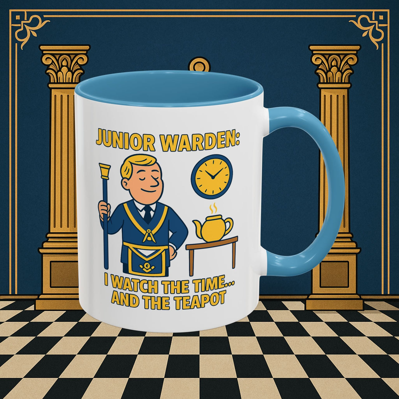 Masonic Mugs - Masonic Moments: Lodge Officer's Tea Time, Junior Warden Printify