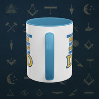 Masonic Mugs Ready to Go – Brother and Dad (Accent Coloured 11oz Mug) Printify