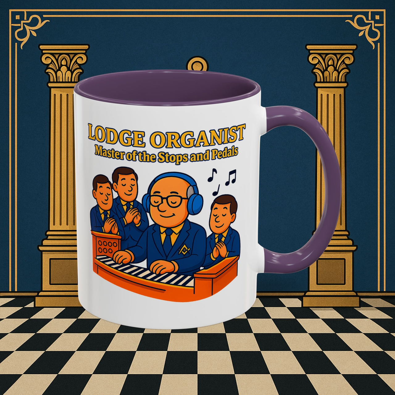 Masonic Mugs - Lodge Maestro - Organist Printify