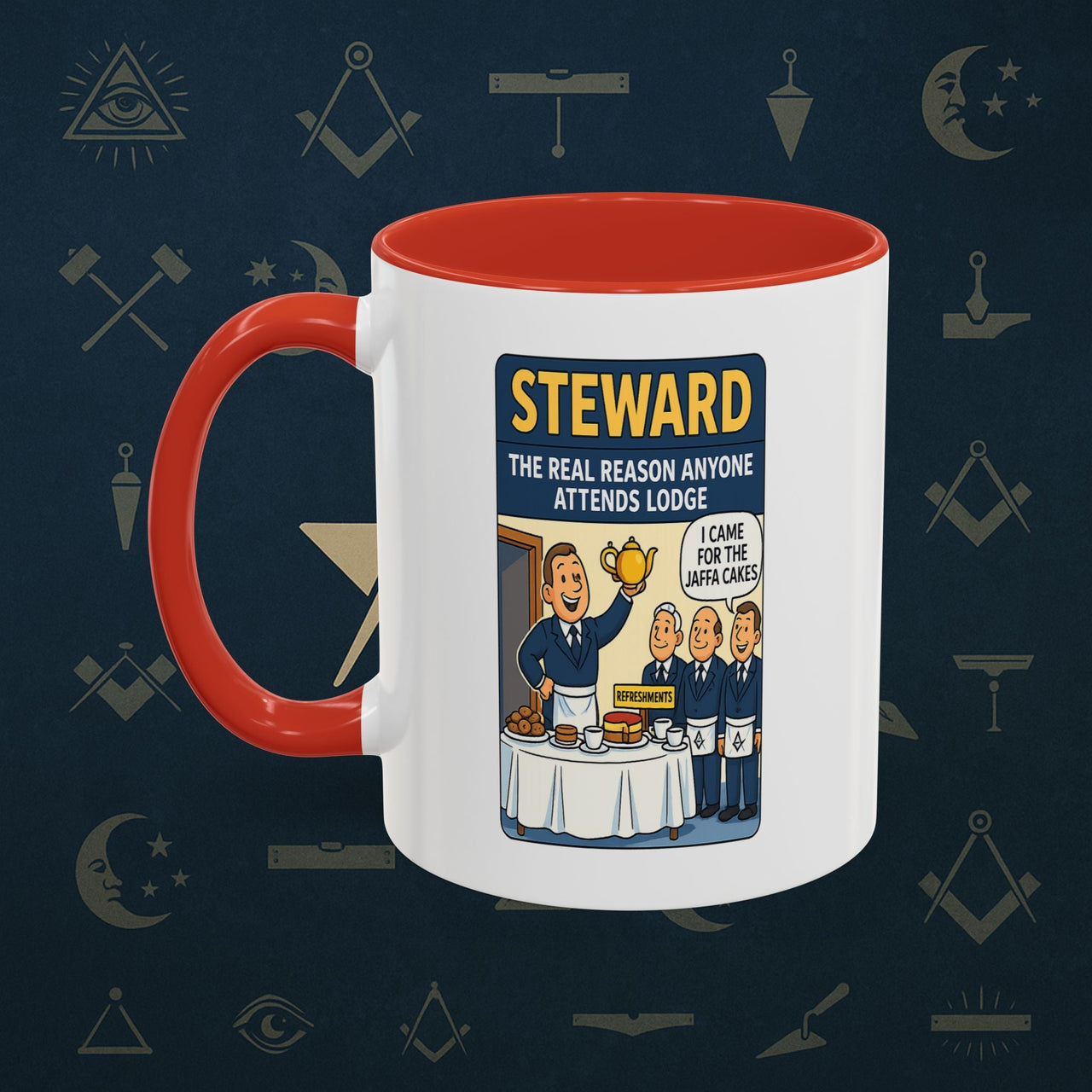 Masonic Mugs - Cake and Conspiracy - Steward Printify