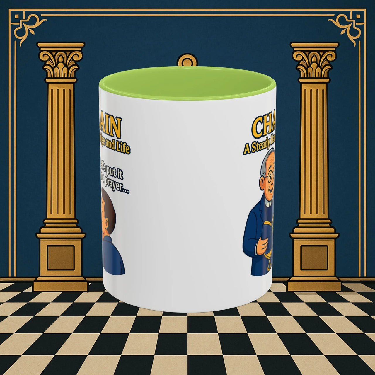 Masonic Mugs - Divine Guidance - Chaplain Printify