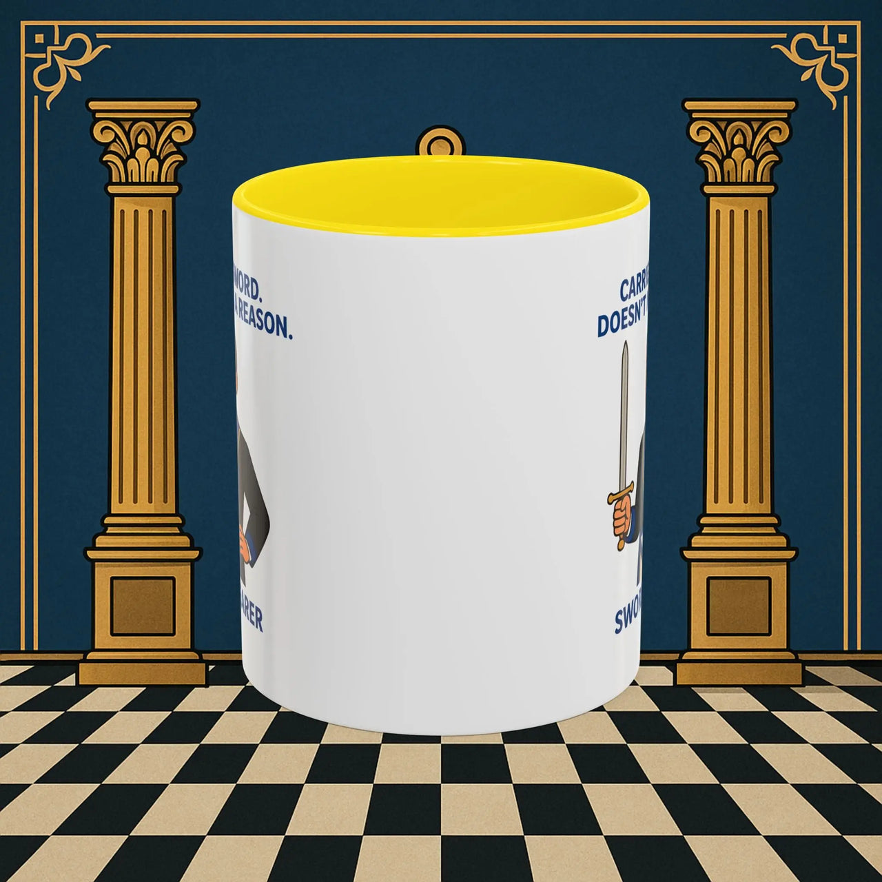 Masonic Mugs - Sword of Mystery - Provincial Sword Bearer Printify