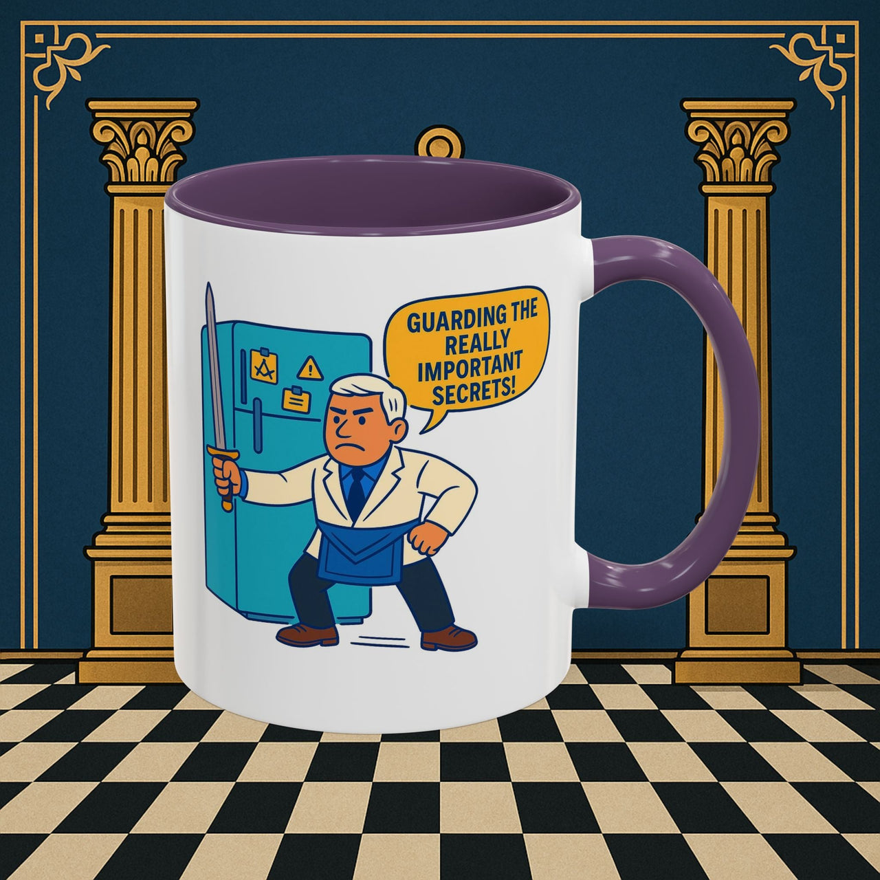 Masonic Mugs - Top Secret Fridge - Tyler Printify