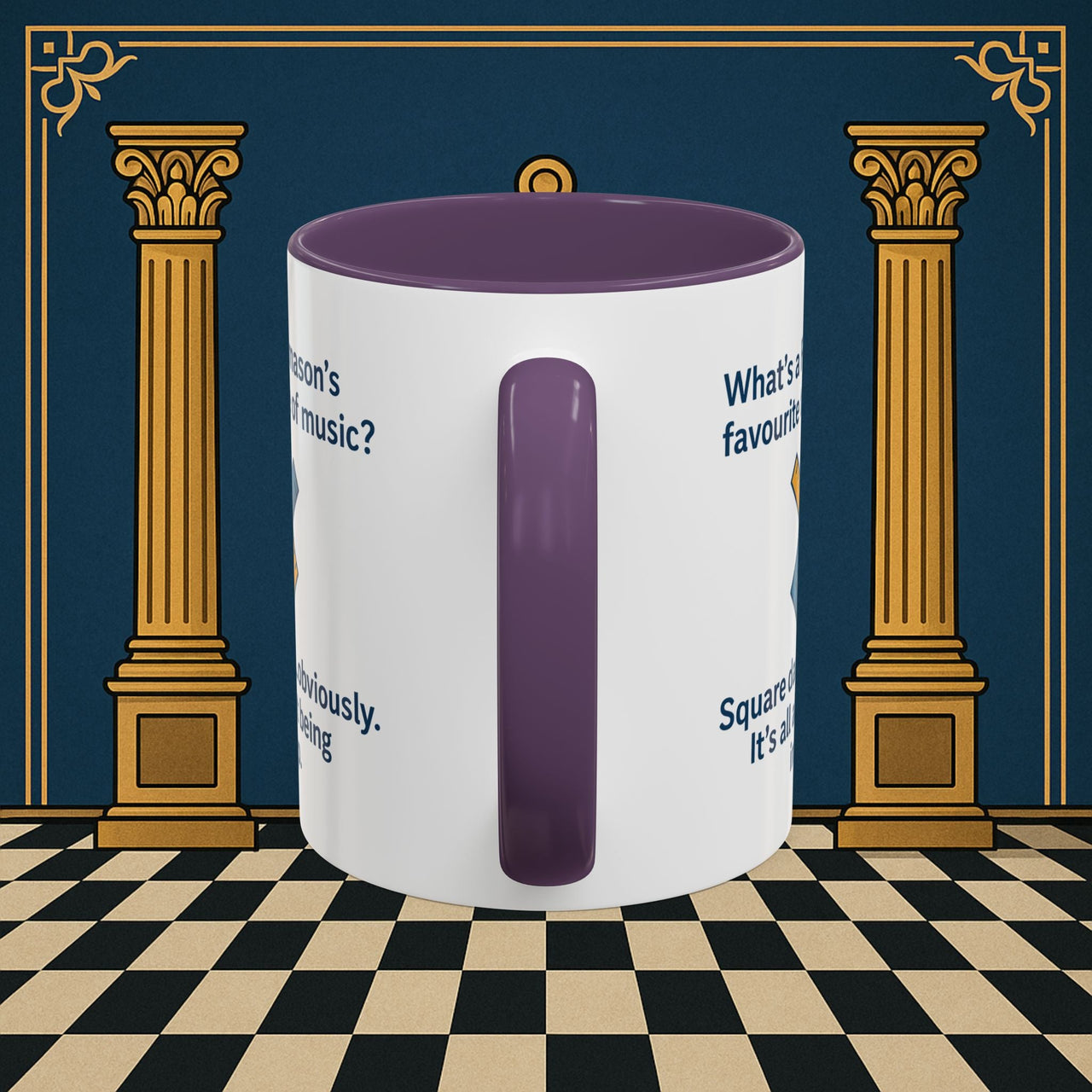 Masonic Mugs Ready to Go – Favourite Type of Music (Accent Coloured 11oz Mug) Printify
