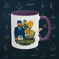 Masonic Mugs - Masonic Golden Jubilee - 50 years anniversary Printify