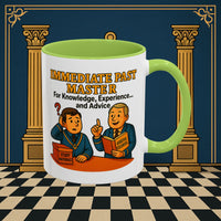 Masonic Mugs - Accent Coloured 11oz Mug - Wisdom Transfer Printify