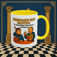 Masonic Mugs - Accent Coloured 11oz Mug - Wisdom Transfer Printify
