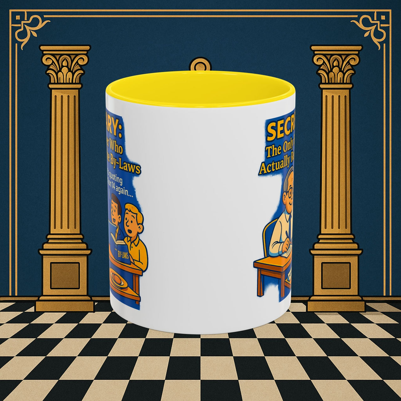 Masonic Mugs - Bureaucratic Bliss - Secretary Printify