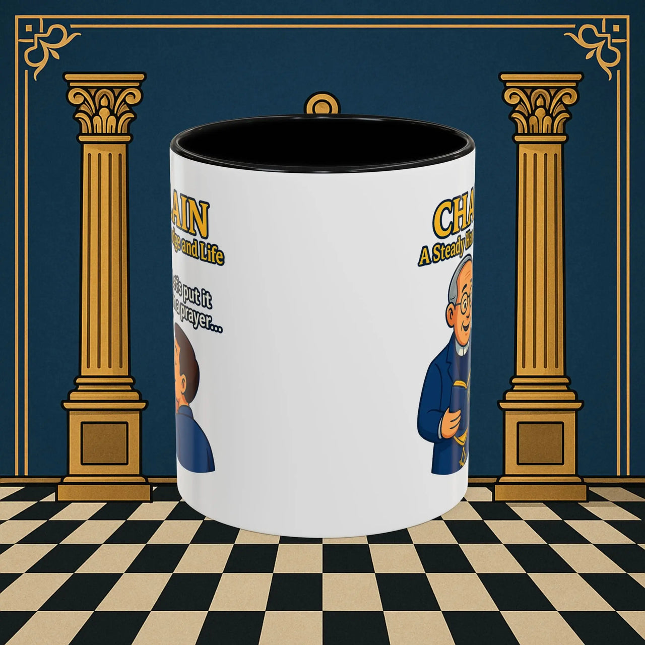 Masonic Mugs - Divine Guidance - Chaplain Printify