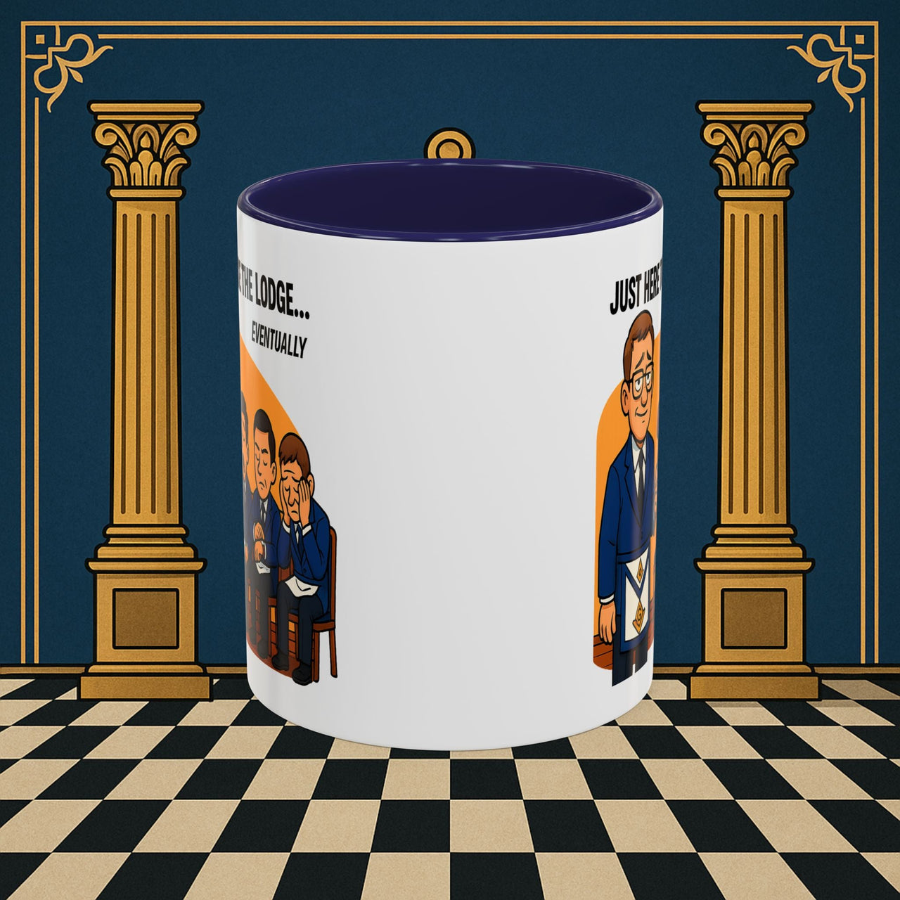 Masonic Mugs - Lodge of Endless Deliberation - Senior Warden Printify