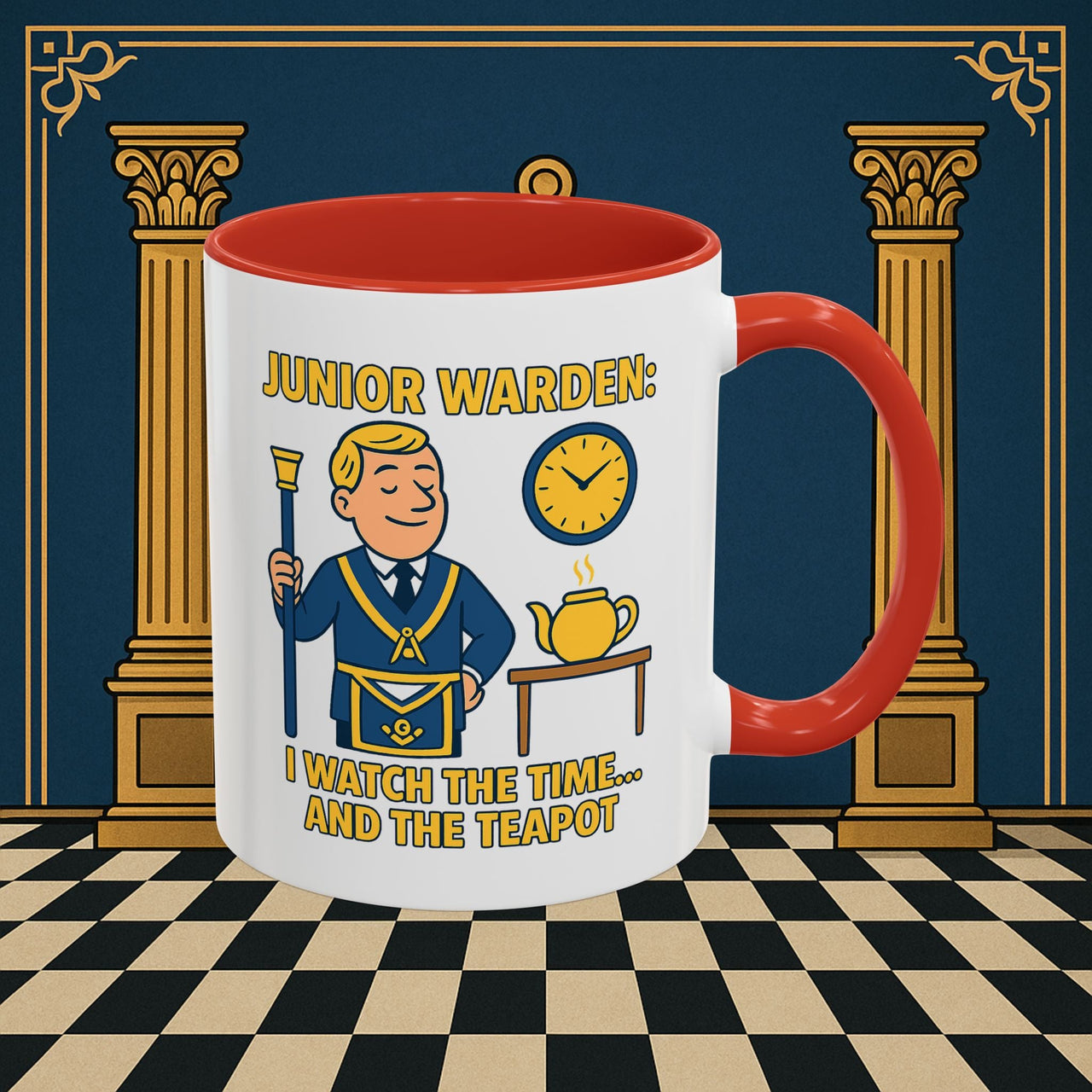 Masonic Mugs - Masonic Moments: Lodge Officer's Tea Time, Junior Warden Printify
