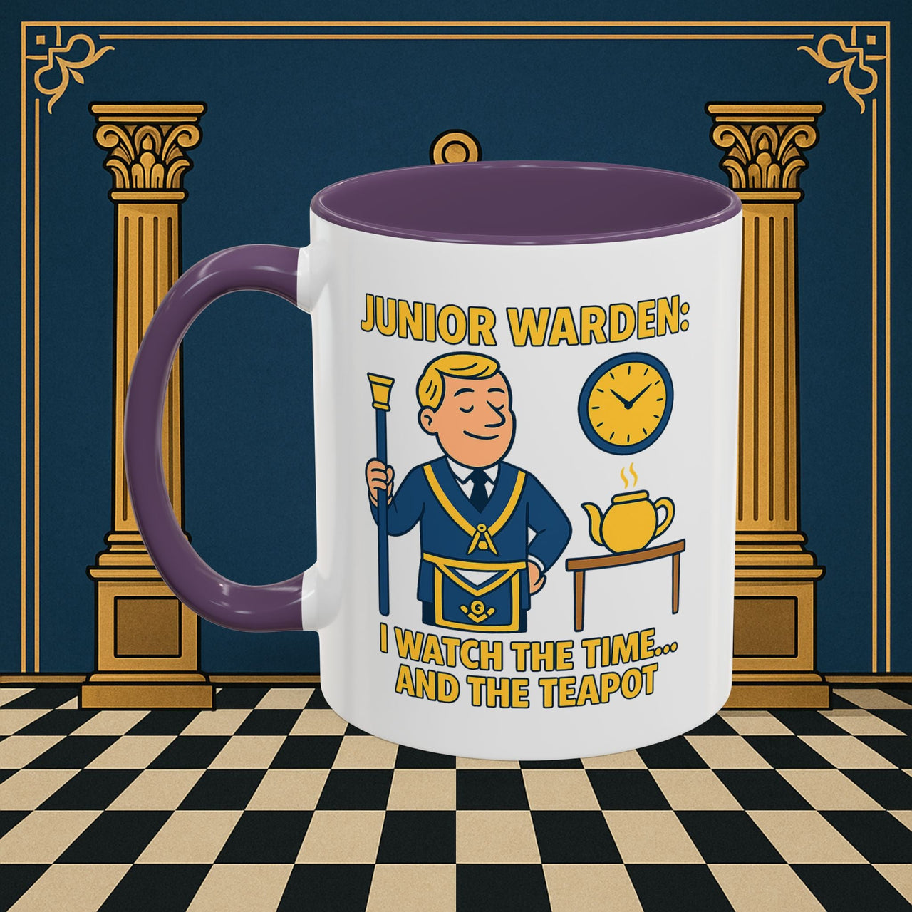 Masonic Mugs - Masonic Moments: Lodge Officer's Tea Time, Junior Warden Printify