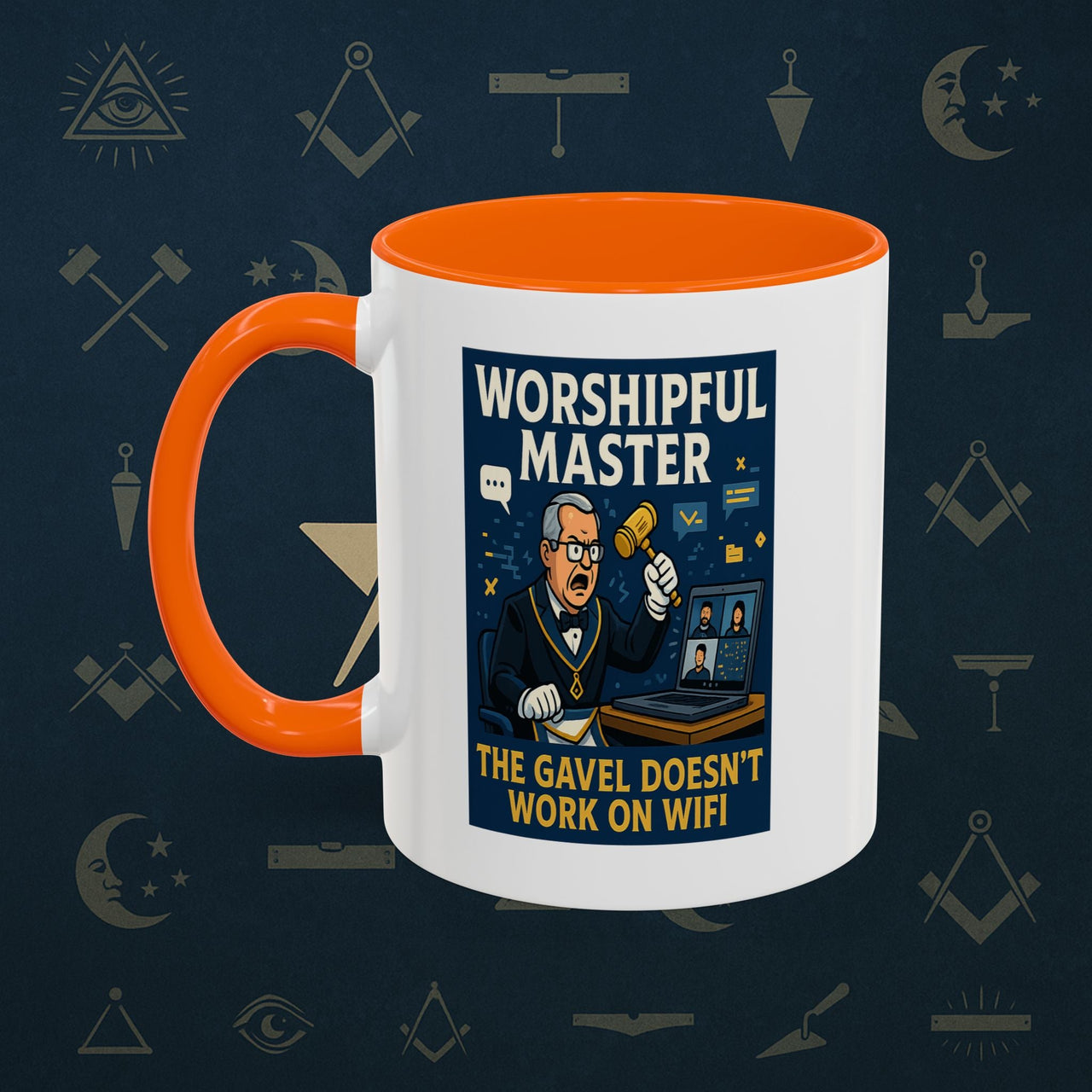 Masonic Mugs - Virtual Vertigo - Worshipful Master Printify