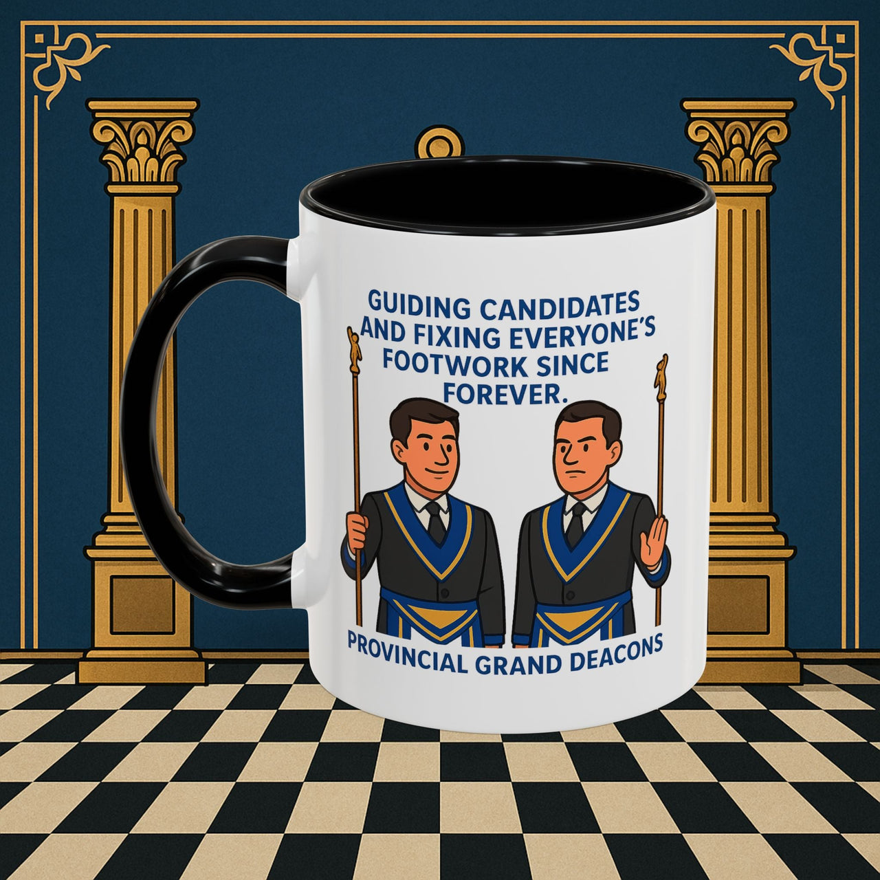 Masonic Mugs - Guiding Light of Masonic Tradition - Provincial Grand Deacons Printify