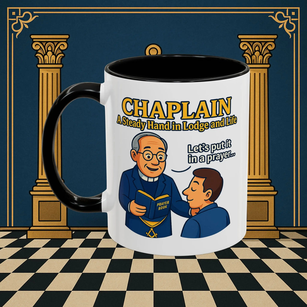 Masonic Mugs - Divine Guidance - Chaplain Printify