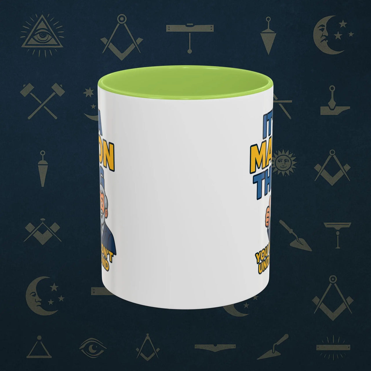 Masonic Mugs Ready to Go – It’s a Mason Thing (Accent Coloured 11oz Mug) Printify