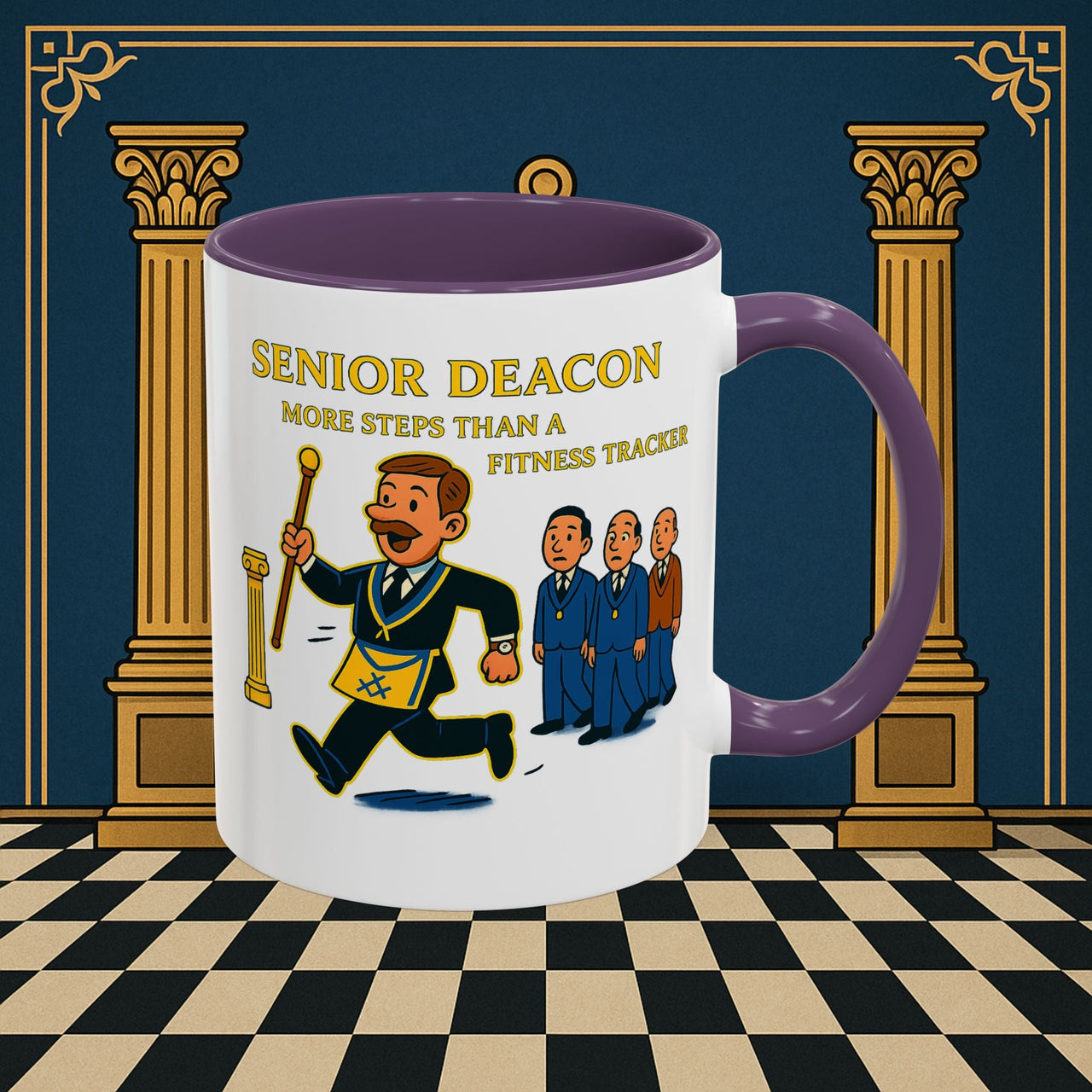 Masonic Mugs - Stepping Out - Senior Deacon Printify