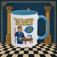 Masonic Mugs - Masonic Tea Break: Fraternal Humor in Comic Book Style, Junior Warden Printify