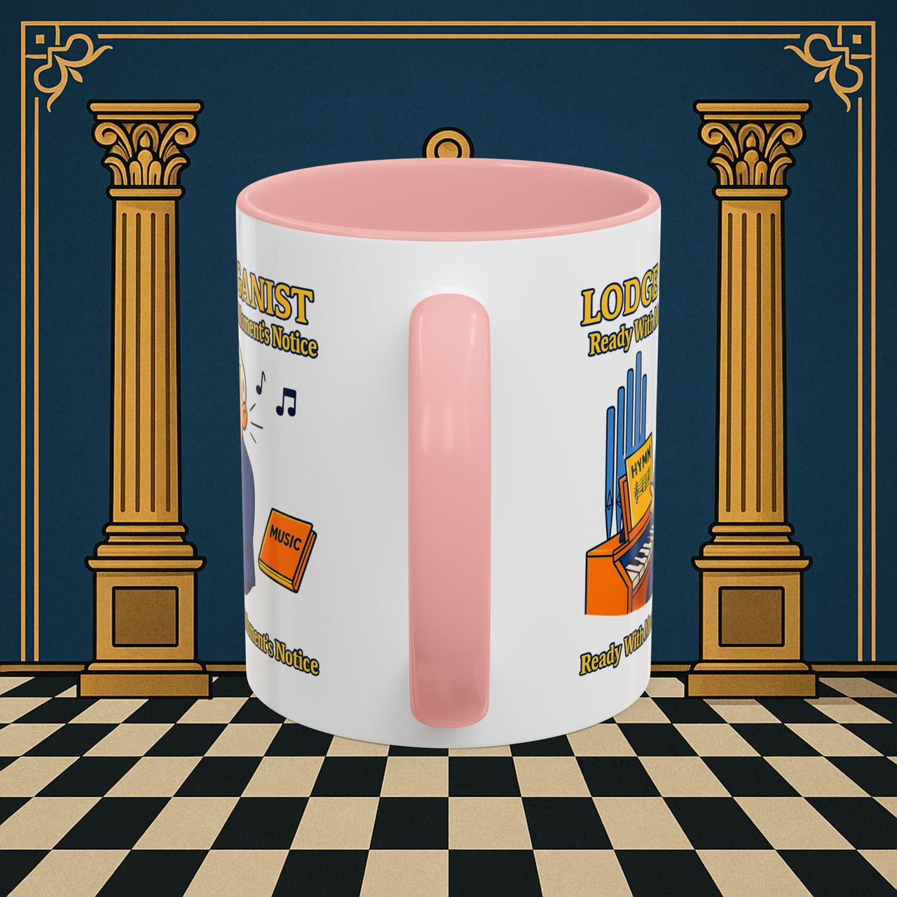 Masonic Mugs - Lodge Organist at the Ready - Organist Printify