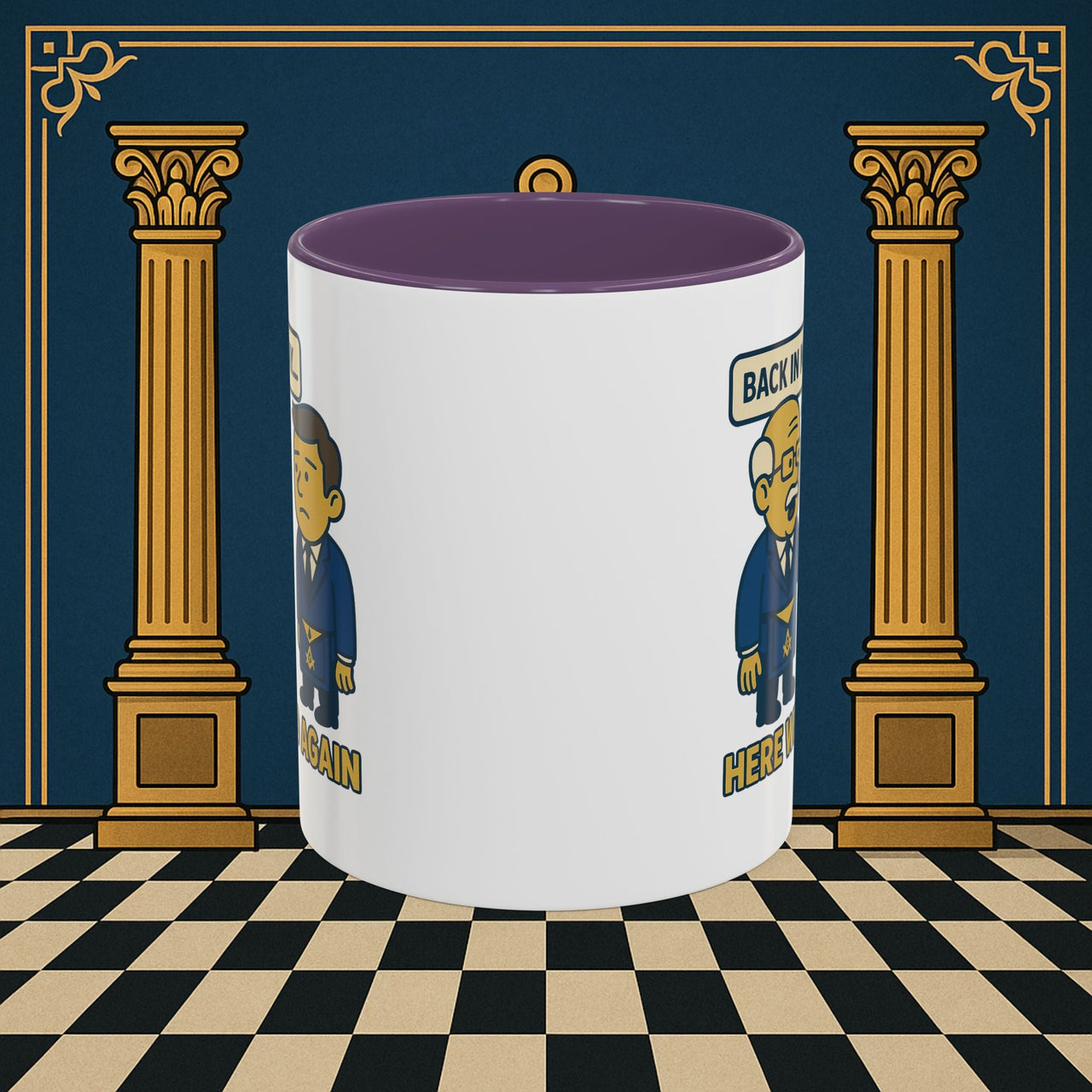 Masonic Mugs Ready to Go – Back in My Day… (Accent Coloured 11oz Mug) Printify