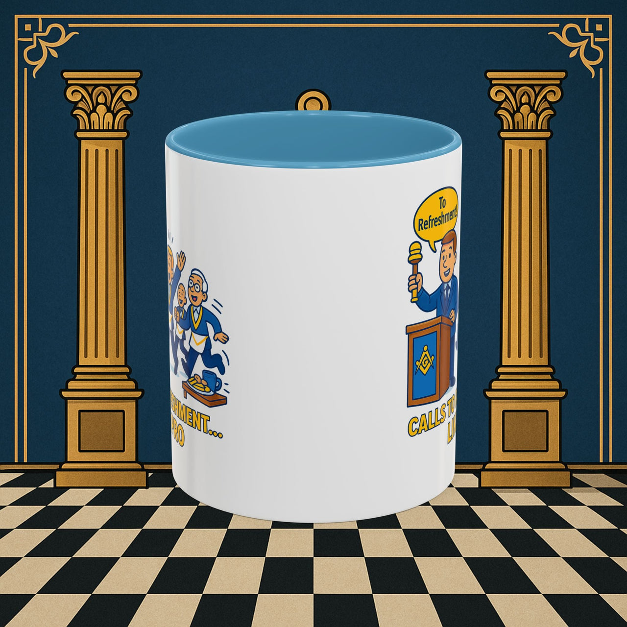 Masonic Mugs - Masonic Refreshment Revelry: Fraternal Lodge Humor, Junior Warden Printify