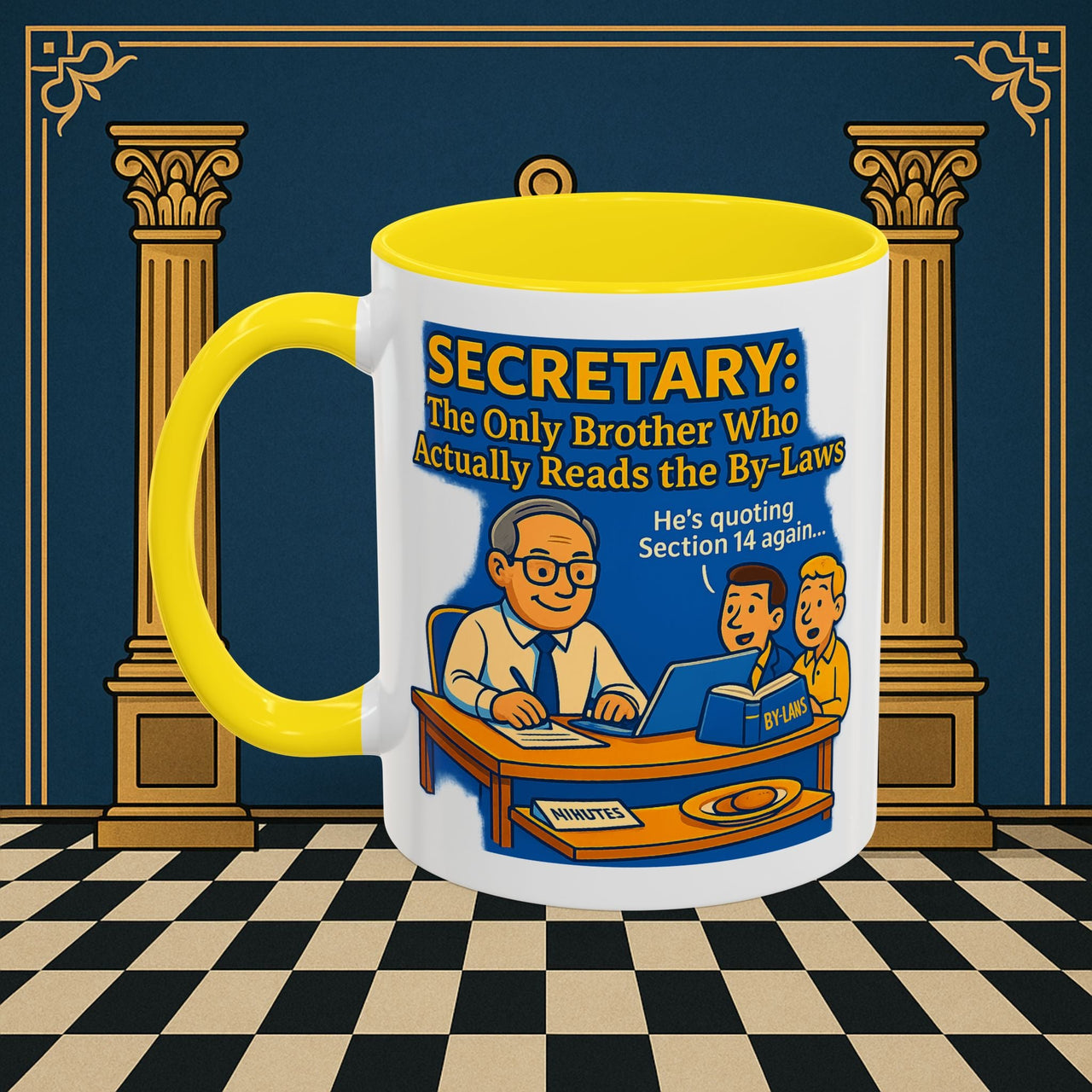 Masonic Mugs - Bureaucratic Bliss - Secretary Printify