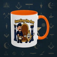 Masonic Mugs - Guarding the Door - Tyler Printify