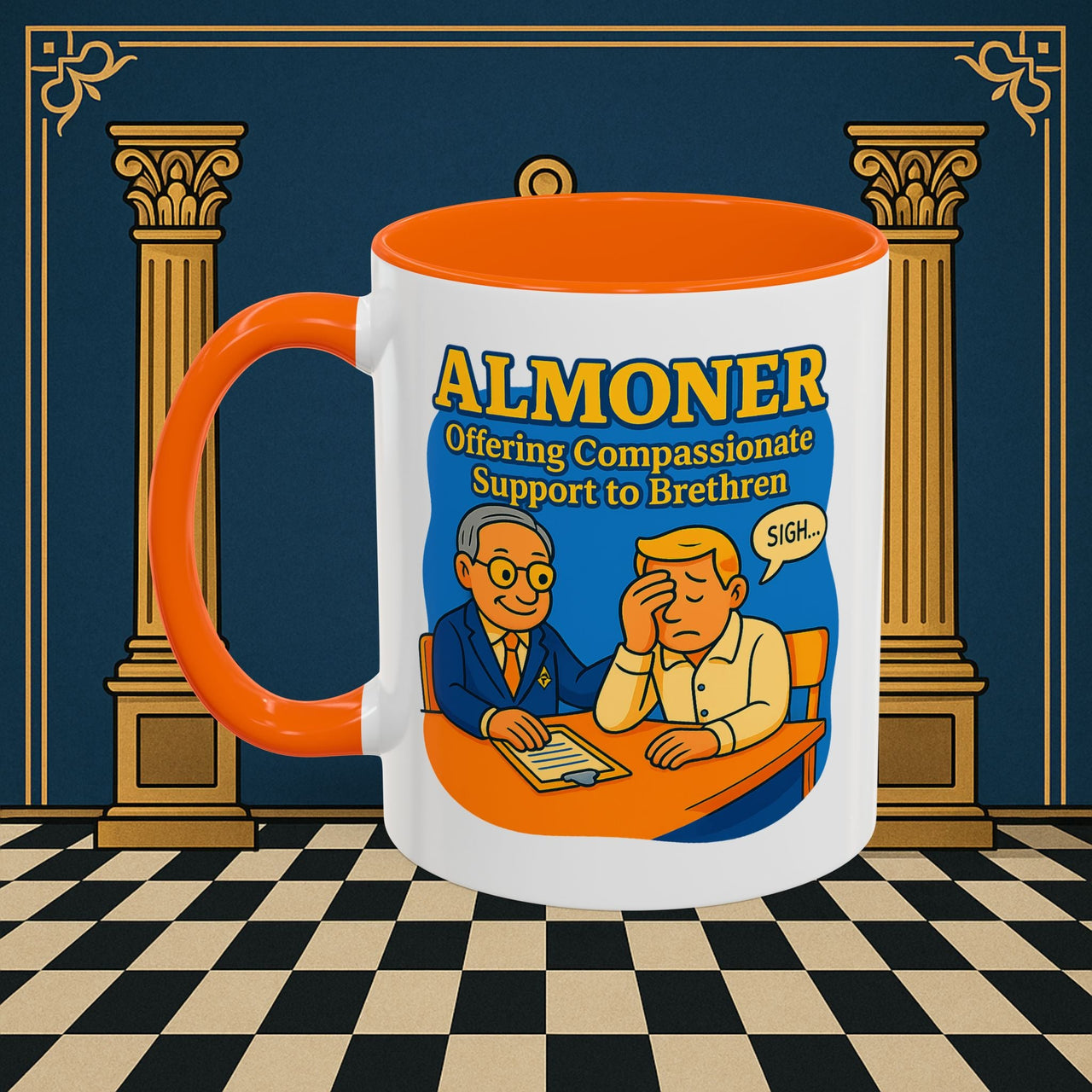 Masonic Mugs - Bureaucratic Empathy - Almoner Printify