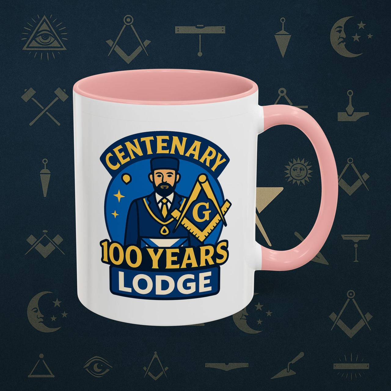 Masonic Mugs - Centennial Brotherhood - 100 years lodge anniversary Printify