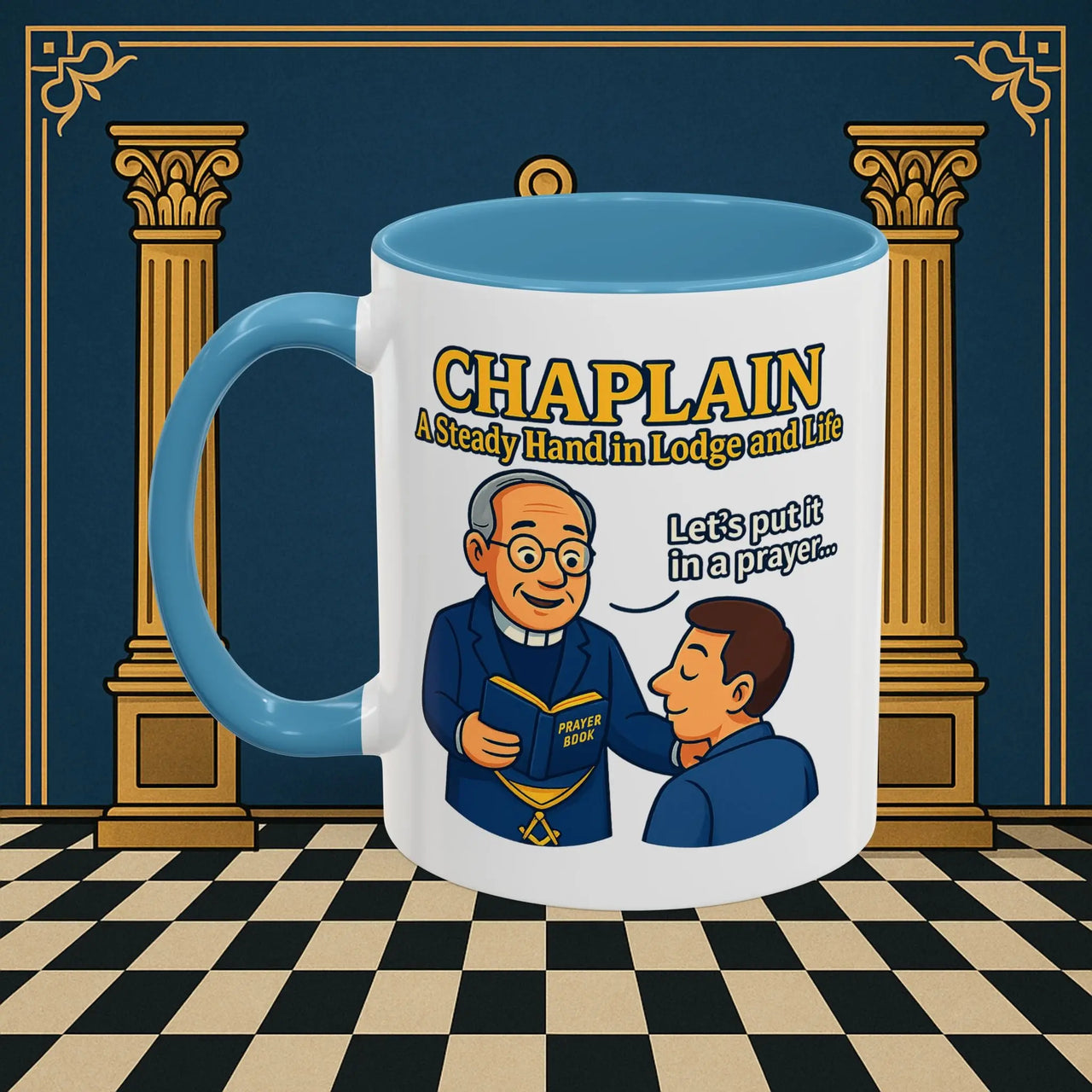 Masonic Mugs - Divine Guidance - Chaplain Printify