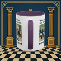 Masonic Mugs Ready to Go – Refreshments Are Served (Accent Coloured 11oz Mug) Printify