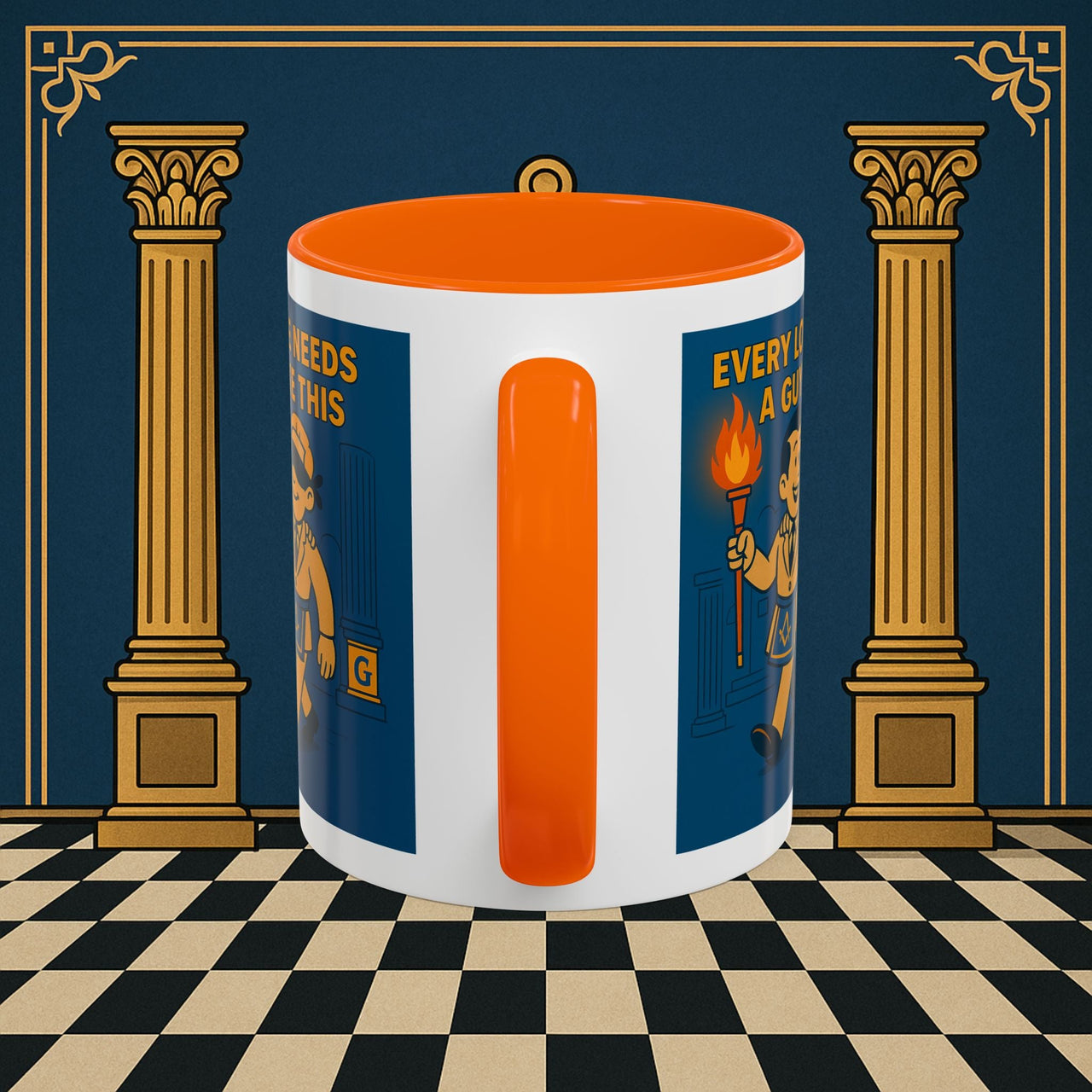 Masonic Mugs Ready to Go – Every Lodge Needs a Guy Like This (Accent Coloured 11oz Mug) Printify