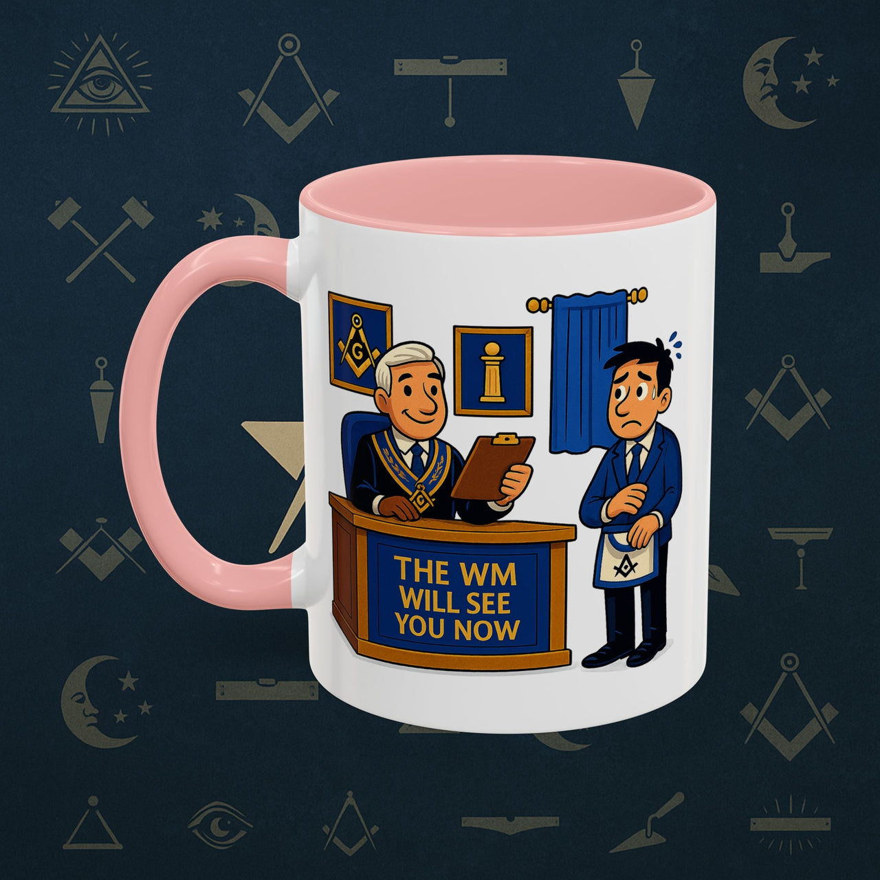 Masonic Mugs - The Masonic Moment - Worshipful Master Printify