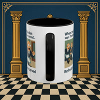 Masonic Mugs Ready to Go – Refreshments Are Served (Accent Coloured 11oz Mug) Printify